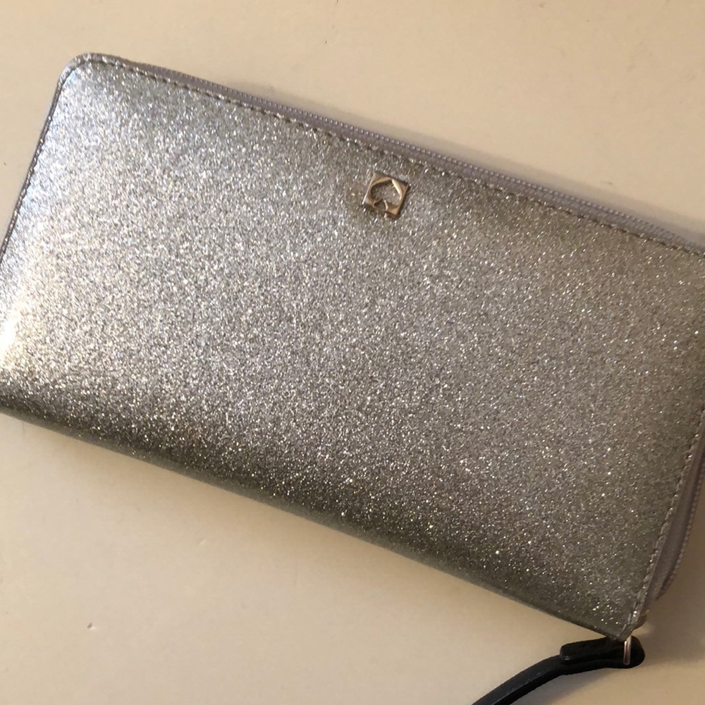 Kate Spade Silver Glitter Wallet